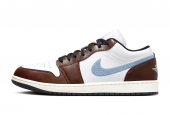 AIR JORDAN 1 LOW BROWN BLUE GREY [FQ7832-142]