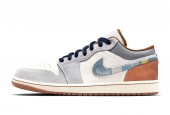 AIR JORDAN 1 LOW  REPAIRED DENIM SWOOSH [FZ5042-041]