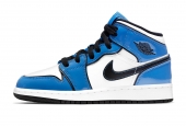 AIR JORDAN 1 MID SIGNAL BLUE WOMEN [BQ6931-402]