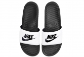 NIKE BENASSI BLACK WHITE [343880-100]