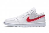 AIR JORDAN 1 LOW WHITE UNIVERSITY RED [AO9944-161]