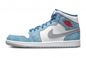 AIR JORDAN 1 MID FRENCH BLUE FIRE RED [DN3706-401]