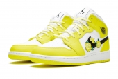 AIR JORDAN 1 MID GS DYNAMIC YELLOW FLORAL [AV5174-700]