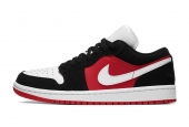 AIR JORDAN 1 LOW BLACK WHITE GYM RED [DC0774-016]