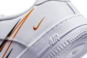 AIR FORCE 1 MULTI SWOOSH WHITE ORANGE GS [DV7141-100]