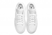 AIR JORDAN 1 LOW TRIPLE WHITE GS [553560-136]
