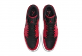 AIR JORDAN 1 LOW REVERSE RED [553558-605]