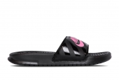 NIKE BENASSI BLACK VIVID PINK [343881-061]