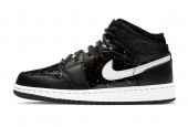 AIR JORDAN 1 MID GS BLACK SPECKLE [AV5174-001]