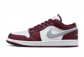 AIR JORDAN 1 LOW BORDEAUX GS [553560-615] [ 553558-615]