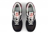 NEW BALANCE 574 BLACK WHITE BURGUNDY [WL574WBE]