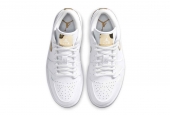 AIR JORDAN 1 LOW WHITE METALLIC GOLD W [CZ4776-100]