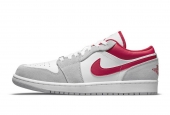 AIR JORDAN 1 LOW LIGHT SMOKE GREY GYM RED [DC6991-016]