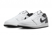 AIR JORDAN 1 LOW WHITE BLACK GS [553560-132] 