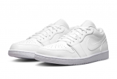 AIR JORDAN 1 LOW TRIPLE WHITE [553558-136]