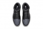 AIR JORDAN 1 MID BLACK DARK GREY [554725-041]