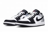 AIR JORDAN 1 LOW SE WHITE FIRE RED BLACK MATTE SILVER [HF3148-106] | [HF3188-106]