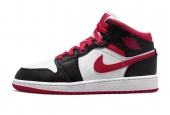 AIR JORDAN 1 MID WHITE VERY BERRY [554725-016]