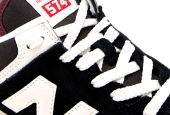 NEW BALANCE 574 BLACK WHITE BURGUNDY [WL574WBE]