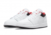 AIR JORDAN 1 LOW WHITE BLACK INFRARED [553560-160]