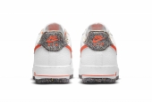 AIR FORCE 1 LV7 GS WHITE TOTAL ORANGE CRATER [DN8016-100]