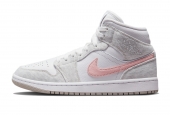 AIR JORDAN 1 MID SE WHITE LIGHT IRON ORE [DN4045-001]
