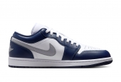 AIR JORDAN 1 LOW GS ‘MIDNIGHT NAVY WOLF GREY’ [553560-141] | [553558-141]