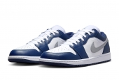 AIR JORDAN 1 LOW GS ‘MIDNIGHT NAVY WOLF GREY’ [553560-141] | [553558-141]