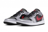 AIR JORDAN 1 LOW CEMENT GREY FIRE RED [FZ4183-002]