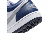 AIR JORDAN 1 LOW GS ‘MIDNIGHT NAVY WOLF GREY’ [553560-141] | [553558-141]