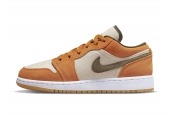 AIR JORDAN 1 LOW ORANGE OLIVE (GS) [DJ0342-102]