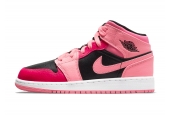AIR JORDAN 1 MID GS CORAL CHALK [554725-662]