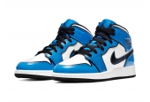 AIR JORDAN 1 MID SIGNAL BLUE MEN [DD6834-402]