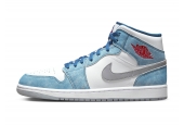 AIR JORDAN 1 MID FRENCH BLUE FIRE RED [DN3706-401]