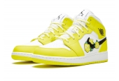 AIR JORDAN 1 MID GS DYNAMIC YELLOW FLORAL [AV5174-700]
