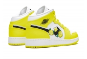 AIR JORDAN 1 MID GS DYNAMIC YELLOW FLORAL [AV5174-700]