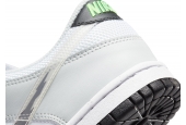 DUNK LOW GLITCH SWOOSH WHITE GREY GS [DV3033-001]