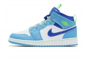AIR JORDAN 1 MID GS SPRITE BLUE [DA8010-400]