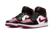 AIR JORDAN 1 MID GS BRED TOE [554725-066]