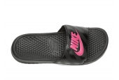 NIKE BENASSI BLACK VIVID PINK [343881-061]