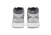 AIR JORDAN 1 MID LIGHT SMOKE GREY ANTHRACITE GS [554725-078]