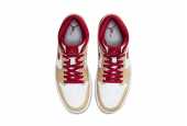 AIR JORDAN 1 MID BEIGE RED [554724-201]