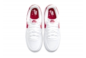 AIR FORCE 1 LOW ’07 SATIN WHITE VARSITY RED [DX6541-100]