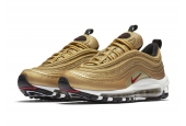 AIR MAX 97 METALLIC GOLD TRAINERS (GS) [918890-700]