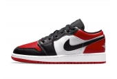 AIR JORDAN 1 LOW BRED TOE GS [553560-612]