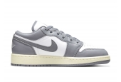 AIR JORDAN 1 LOW VINTAGE GREY GS [553560-053]