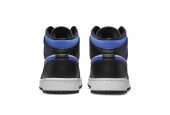AIR JORDAN 1 MID WHITE BLACK RACER BLUE [554725-140]