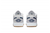 AIR JORDAN 1 LOW MIDNIGHT NAVY NEUTRAL GREY [553560-146]