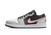 AIR JORDAN 1 LOW BLACK GREY PINK [553558-062]