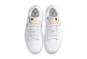 AIR JORDAN 1 LOW WHITE METALLIC GOLD W [CZ4776-100]